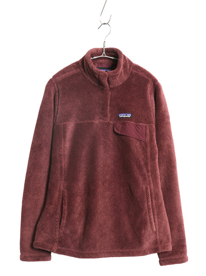 パタゴニア リツール スナップT プルオーバー ジャケット レディース М 古着 18年製 フリース アウトドア ブルゾン ハイネック シンプル