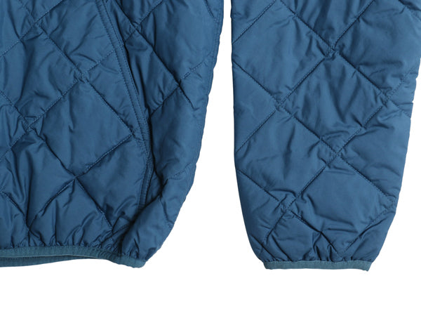 パタゴニア ダイアモンド キルト ボマー フーディ メンズ M 22年製 中綿 パーカー ナイロン ジャケット フルジップ ブルゾン ジャンパー 青