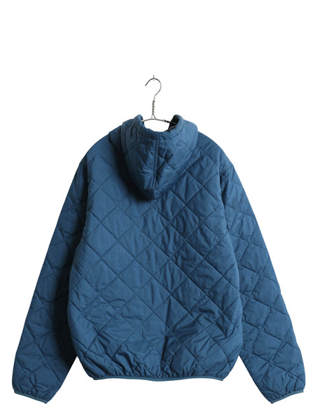 パタゴニア ダイアモンド キルト ボマー フーディ メンズ M 22年製 中綿 パーカー ナイロン ジャケット フルジップ ブルゾン ジャンパー 青