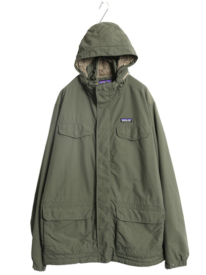 パタゴニア イスマス パーカー メンズ XL 16年製 裏 ボア パイル フリース ナイロン ジャケット フルジップ マンパ ブルゾン 大きいサイズ