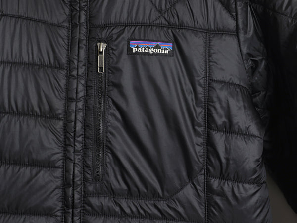 パタゴニア ラダリー ジャケット レディース S / 古着 18年製 アウトドア 中綿 キルティング ナイロン フルジップ ブルゾン ハイネック 黒