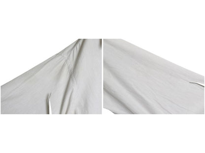 60s USA製 ★ シアーズ ストライプ ドレス シャツ メンズ L 程/ ヴィンテージ ダブルカフス フォーマル コットン 長袖シャツ ワイシャツ 白