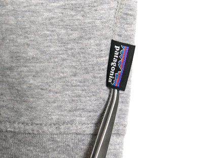 パタゴニア 両面 プリント スウェット レディース S / 19年製 ライトウェイト ストレッチ ロンT トレーナー フィッツロイ バイソン グレー