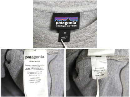 パタゴニア 両面 プリント スウェット レディース S / 19年製 ライトウェイト ストレッチ ロンT トレーナー フィッツロイ バイソン グレー