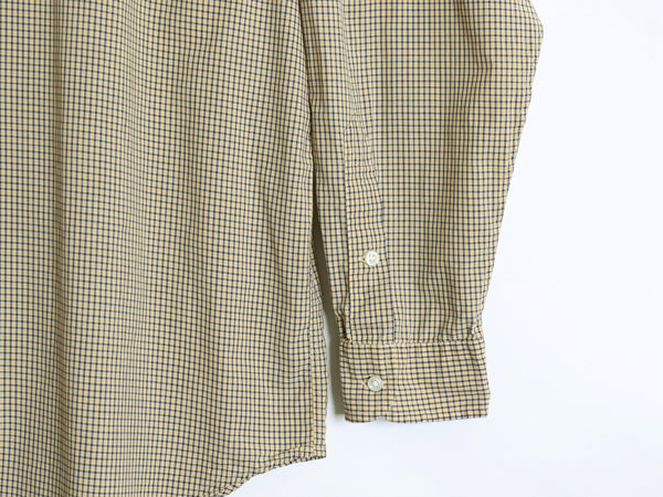 90s ラルフローレン チェック 長袖 ボタンダウン シャツ メンズ XL オールド ポロ BLAKE 薄手 コットン ワンポイント ポニー 大きいサイズ