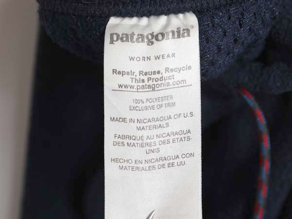 パタゴニア シンチラ スナップT フリース パンツ メンズ M / 17年製 アウトドア ポケット付き イージー ボトムス ゆったり ツートン 紺 赤