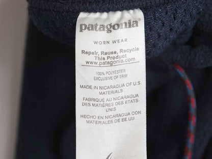 パタゴニア シンチラ スナップT フリース パンツ メンズ M / 17年製 アウトドア ポケット付き イージー ボトムス ゆったり ツートン 紺 赤