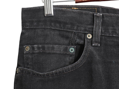 00s USA製 リーバイス 505 ブラック デニム パンツ メンズ 34 34 オールド ジーンズ ジーパン Gパン スリム ストレート ボトムス 黒 赤タブ
