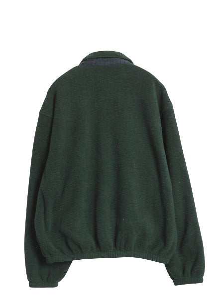 90s USA製 ポロ ラルフローレン フリース スイングトップ ジャケット メンズ L オールド ブルゾン フルジップ ジャンパー ワンポイント 緑