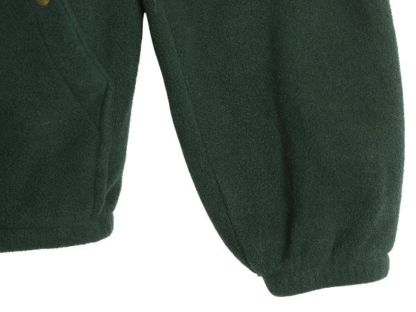 90s USA製 ポロ ラルフローレン フリース スイングトップ ジャケット メンズ L オールド ブルゾン フルジップ ジャンパー ワンポイント 緑
