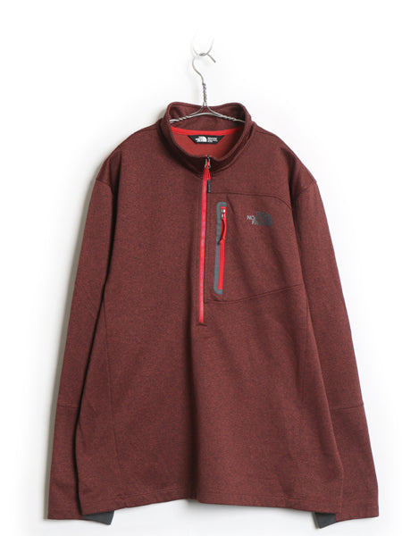 US企画 ノースフェイス ハーフジップ フリース ジャケット メンズ XL / プルオーバー ブルゾン ストレッチ ジャージ スムース 大きいサイズ