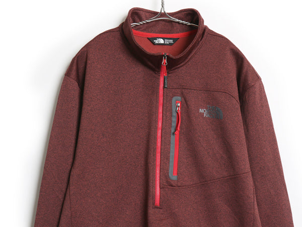 US企画 ノースフェイス ハーフジップ フリース ジャケット メンズ XL / プルオーバー ブルゾン ストレッチ ジャージ スムース 大きいサイズ