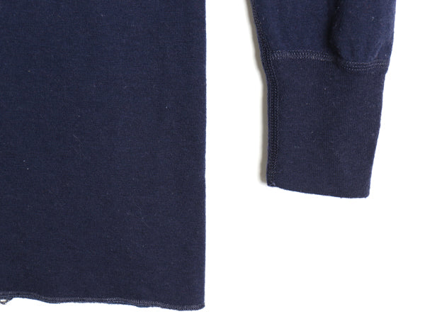 90s USA製 デュオフォールド 2レイヤー 長袖 Tシャツ メンズ L / オールド ロンT アンダーシャツ 無地 ストレッチ インナー カットソー 紺