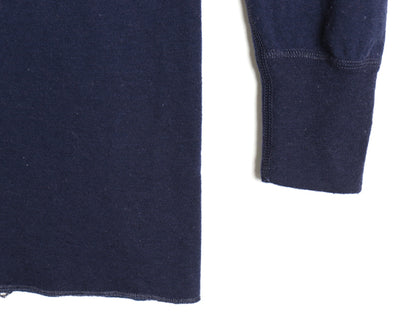 90s USA製 デュオフォールド 2レイヤー 長袖 Tシャツ メンズ L / オールド ロンT アンダーシャツ 無地 ストレッチ インナー カットソー 紺