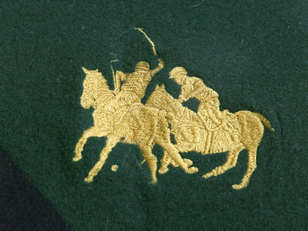 90s イタリア製 ダブルポニー ポロ ラルフローレン マフラー メンズ レディース 古着 オールド リバーシブル フリンジ付き ウール ツートン