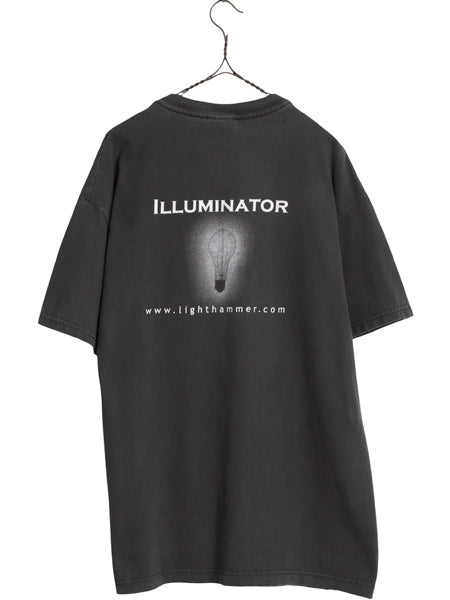 00s ★ got art 企業 パロディ イラスト プリント Tシャツ メンズ L / オールド  企業物 グラフィック ヘビーウェイト モノトーン ブラック