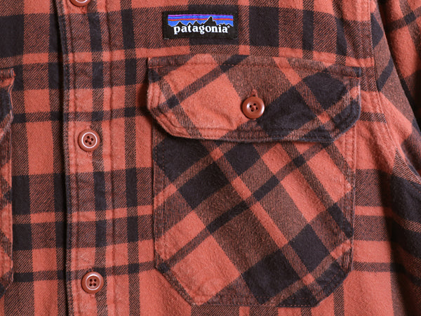 パタゴニア インサレーテッド フィヨルド フランネル シャツ ジャケット メンズ М 程/ 古着 ネルシャツ 中綿 キルティング ライナー付き