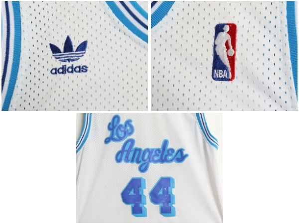 レイカーズ メッシュ タンクトップ メンズ L / NBA オフィシャル アディダス 復刻 ユニフォーム バスケ ユニフォーム ゲームシャツ 重ね着
