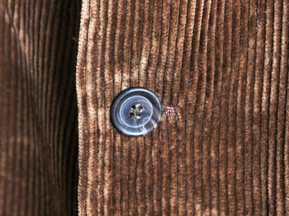 90s ポロ ラルフローレン 太畝 コーデュロイ テーラード ジャケット メンズ XL 古着 オールド ブレザー シンプル トラッド 大きいサイズ 茶