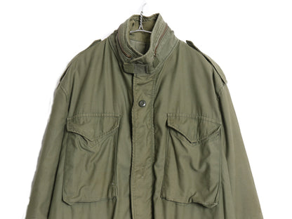 70s 80s 米軍実物 US ARMY M-65 フィールド ジャケット LARGE LONG 程 古着 ヴィンテージ ミリタリー 軍物 3rd ブラス ブルゾン ジャンパー
