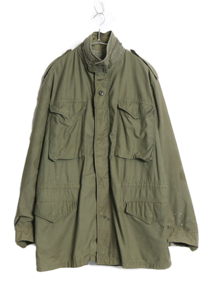 70s 80s 米軍実物 US ARMY M-65 フィールド ジャケット LARGE LONG 程 古着 ヴィンテージ ミリタリー 軍物 3rd ブラス ブルゾン ジャンパー