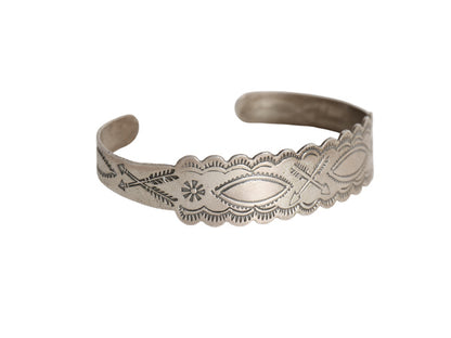 40s ★ SILVER ARROW シルバー バングル / ヴィンテージ STERLING 銀 ジュエリー ブレスレット フレッドハービー クロスアロー ツーリスト