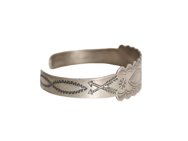 40s ★ SILVER ARROW シルバー バングル / ヴィンテージ STERLING 銀 ジュエリー ブレスレット フレッドハービー クロスアロー ツーリスト