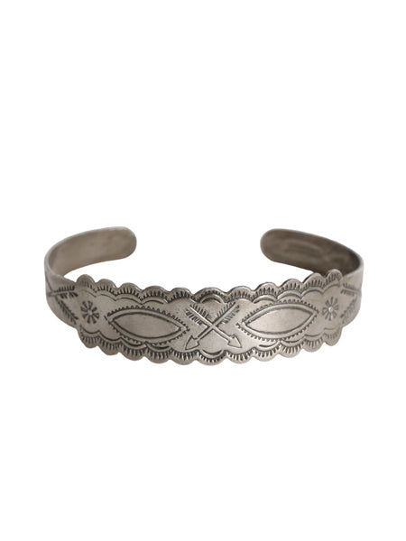 40s ★ SILVER ARROW シルバー バングル / ヴィンテージ STERLING 銀 ジュエリー ブレスレット フレッドハービー クロスアロー ツーリスト