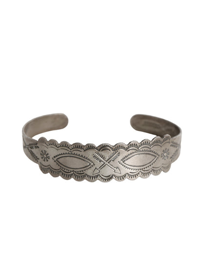 40s ★ SILVER ARROW シルバー バングル / ヴィンテージ STERLING 銀 ジュエリー ブレスレット フレッドハービー クロスアロー ツーリスト