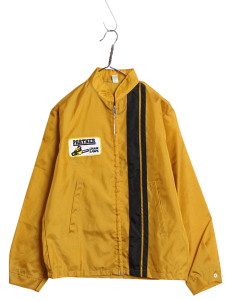デッドストック 70s Louisville ナイロン レーシング ジャケット メンズ M ヴィンテージ ジャンパー ブルゾン ワンポイント ワッペン 企業