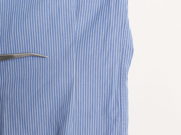 00s ラルフローレン ストライプ 長袖 ボタンダウン シャツ メンズ L 程 / オールド ポロ CLASSIC FIT コットン ワンポイント ポニー 青 白