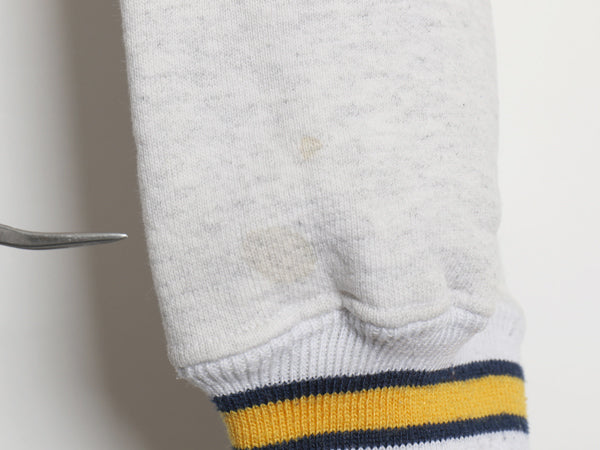 90s USA製 US NAVY 刺繍 スウェット メンズ XL / 古着 オールド リバース タイプ トレーナー ヘビーウェイト 裏起毛 USN 海軍 大きいサイズ