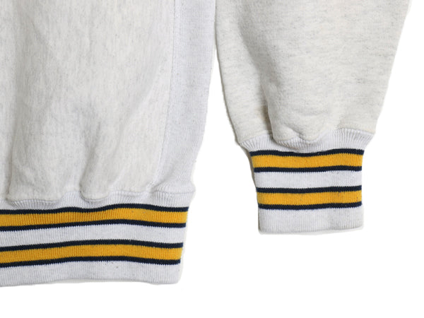 90s USA製 US NAVY 刺繍 スウェット メンズ XL / 古着 オールド リバース タイプ トレーナー ヘビーウェイト 裏起毛 USN 海軍 大きいサイズ