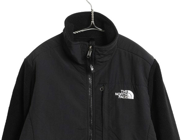 ノースフェイス デナリ ジャケット レディース M 古着 アウトドア フリース ナイロン ジャンパー フルジップ ブルゾン ハイネック ブラック