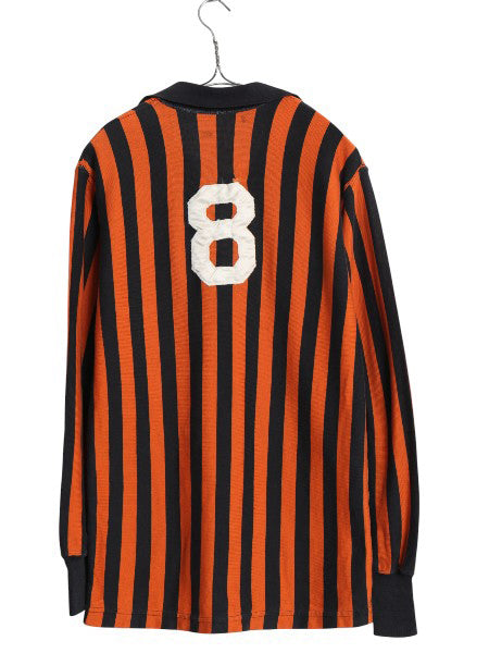 40s 50s ★ プリンストン レースアップ フットボール シャツ メンズ Ｍ / 古着 ヴィンテージ ストライプ サッカー プルオーバー 長袖シャツ