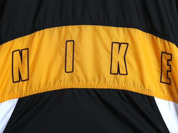 90s ナイキ フルジップ ナイロン トラック ジャケット メンズ L / オールド スウッシュ ウインドブレーカー ブルゾン ライナー付き 当時物