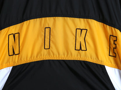 90s ナイキ フルジップ ナイロン トラック ジャケット メンズ L / オールド スウッシュ ウインドブレーカー ブルゾン ライナー付き 当時物