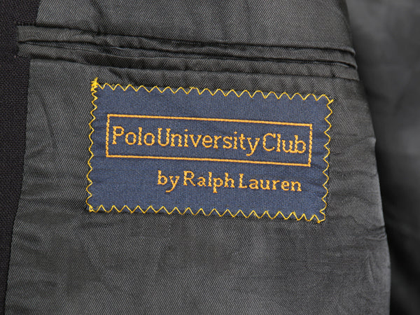 デッドストック 90s USA製 POLO UNIVERSITY CLUB ラルフローレン テーラード ジャケット メンズ L 程/ オールド ブレザー ウール 紺ブレ 