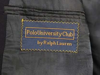 デッドストック 90s USA製 POLO UNIVERSITY CLUB ラルフローレン テーラード ジャケット メンズ L 程/ オールド ブレザー ウール 紺ブレ 