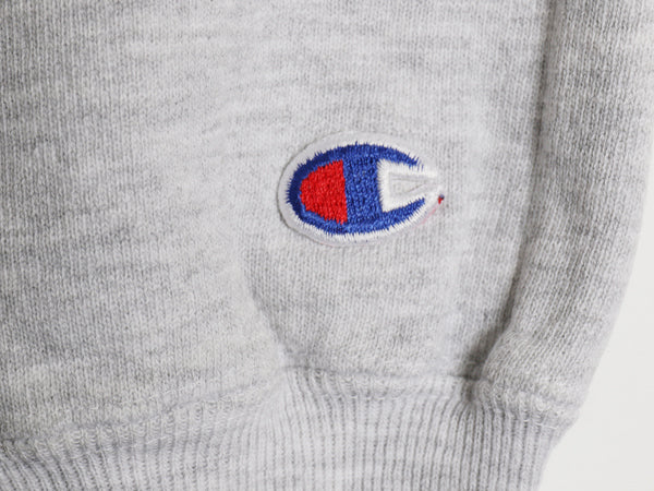 90s USA製 チャンピオン リバースウィーブ カレッジ 刺繍 スウェット メンズ XL オールド トレーナー クルーネック 裏起毛 灰 大きいサイズ