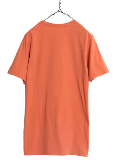 17年製 パタゴニア プリント 半袖 Tシャツ メンズ М Patagonia アウトドア フィッツロイ クレスト グラフィック スリム フィット オレンジ