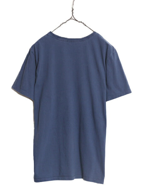 20年製 パタゴニア プリント 半袖 Tシャツ レディース L 古着 Patagonia アウトドア P-6 ボックスロゴ オーガニック コットン パステル 紺