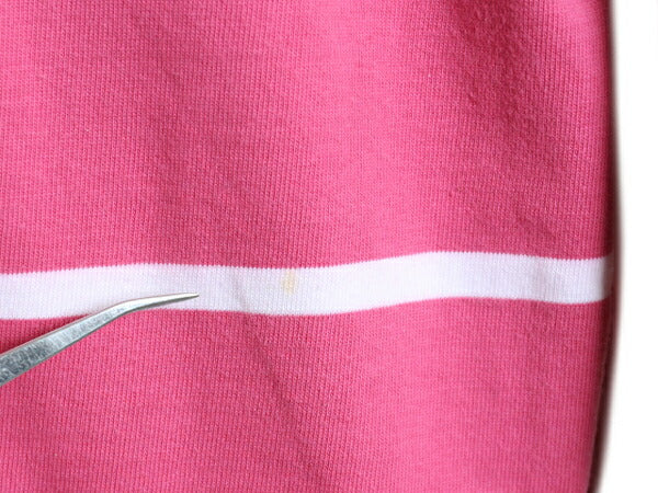 80s ラルフローレン ボーダー コットン 長袖 Tシャツ レディース S ヴィンテージ ボートネック ロンT ラガーシャツ 素材 肩ボタン ツートン