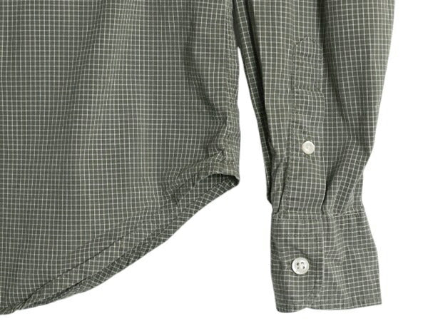 90s LAUREN ラルフローレン チェック 長袖 シャツ レディース M / オールド ポロ ストレッチ コットン ワンポイント ポケット付き Yシャツ