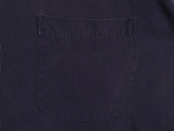 90s OLD GAP 100% レーヨン ループ留め オープンカラー 長袖 シャツ レディース S / オールド ギャップ ブラウス ステッチ入り ボックス 紺