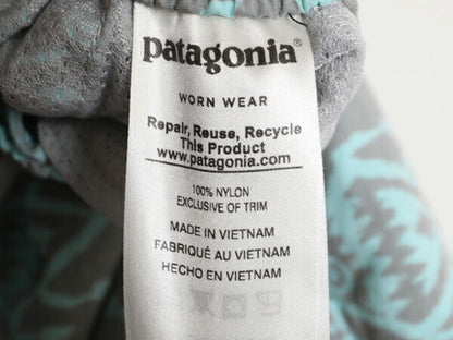 17年製 パタゴニア ベアリー バギーズ ショーツ レディース M 古着 Patagonia アウトドア ナイロン パンツ ショートパンツ フィッシュ 総柄