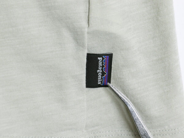 パタゴニア ポケット付き 半袖 Tシャツ レディース L 古着 18年製 Patagonia アウトドア 無地 ポケT オーガニックコットン ポケットTシャツ
