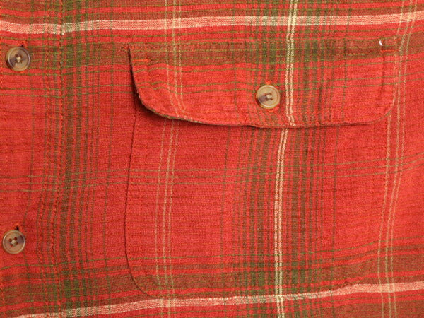 00s オービス チェック 長袖 シャツ メンズ L / 古着 00年代 オールド 旧タグ ORVIS コットン アウトドア マルチカラー ポケット付き 総柄