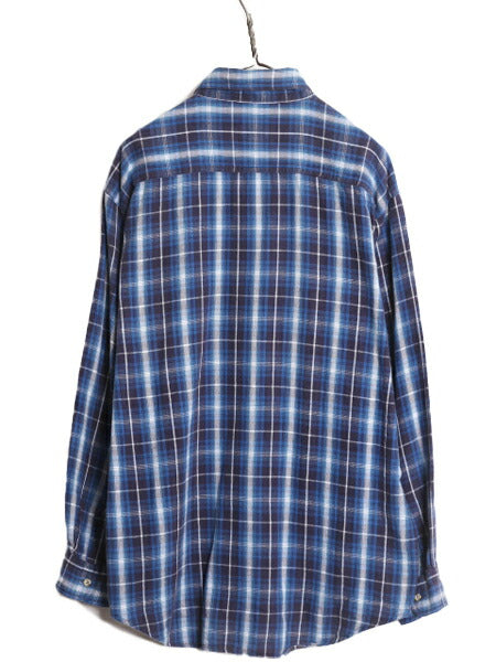 90s ウールリッチ チェック ボタンダウン フランネル シャツ メンズ XL / 90年代 オールド Woolrich ネルシャツ 大きいサイズ 長袖シャツ