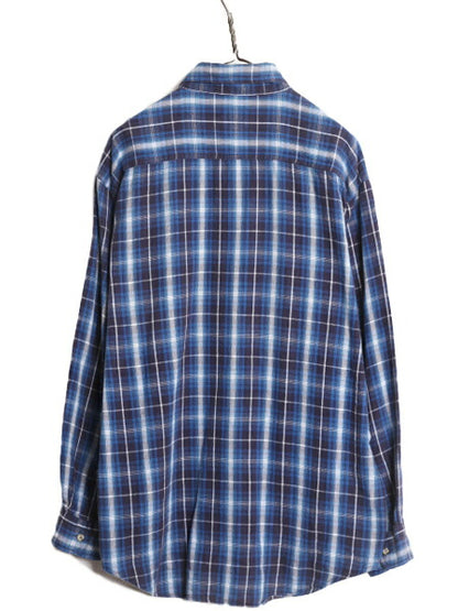 90s ウールリッチ チェック ボタンダウン フランネル シャツ メンズ XL / 90年代 オールド Woolrich ネルシャツ 大きいサイズ 長袖シャツ